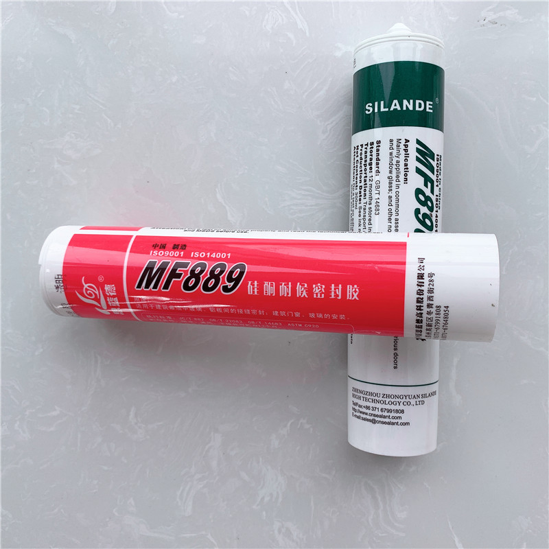 Silande Mf889 Weatherproof Silicone Sealant 300ml/592ml with HS Code 3506919090