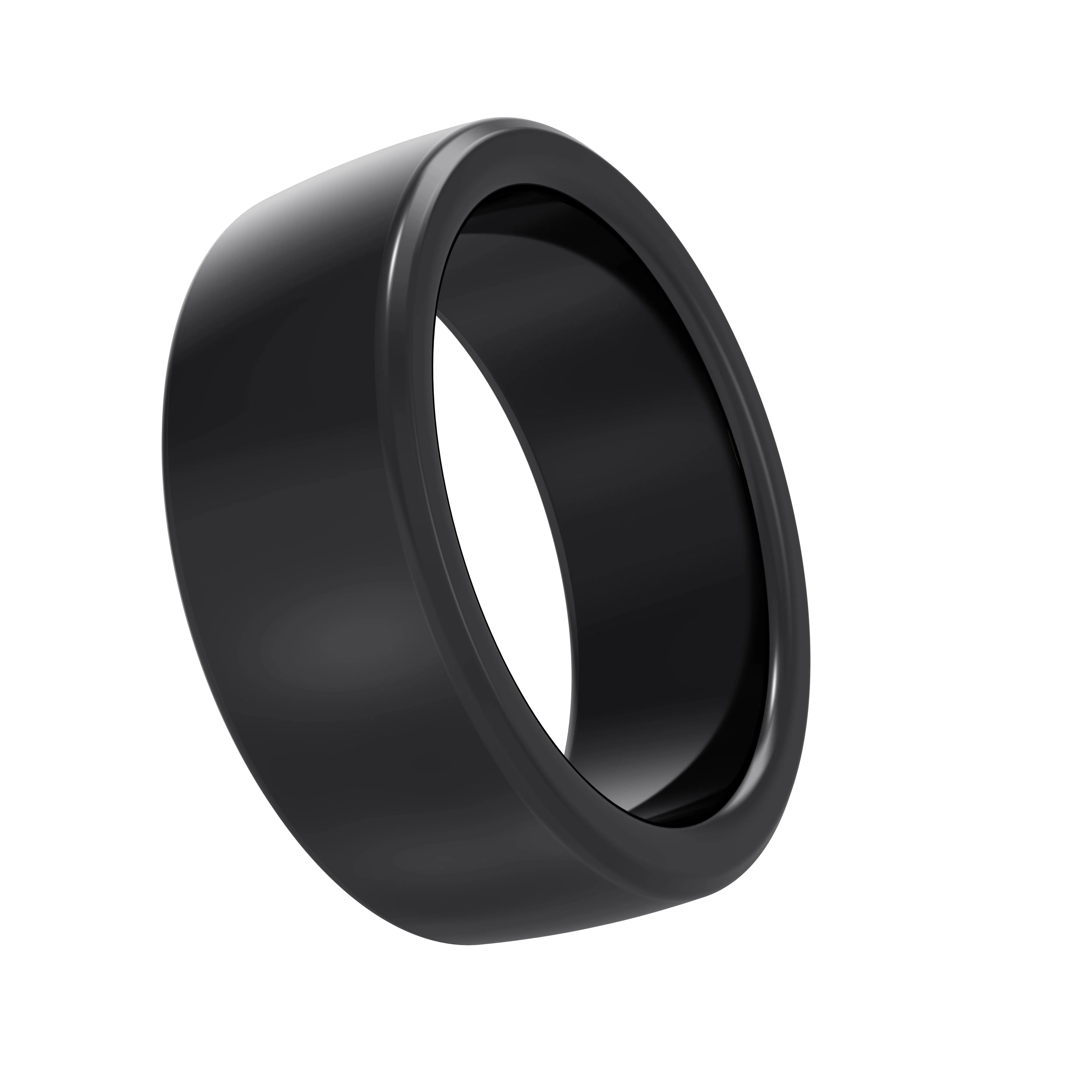 Latest Bt Heart Rate Sensor Body Temperature Stainless Steel NFC Smart Ring for Phone Android