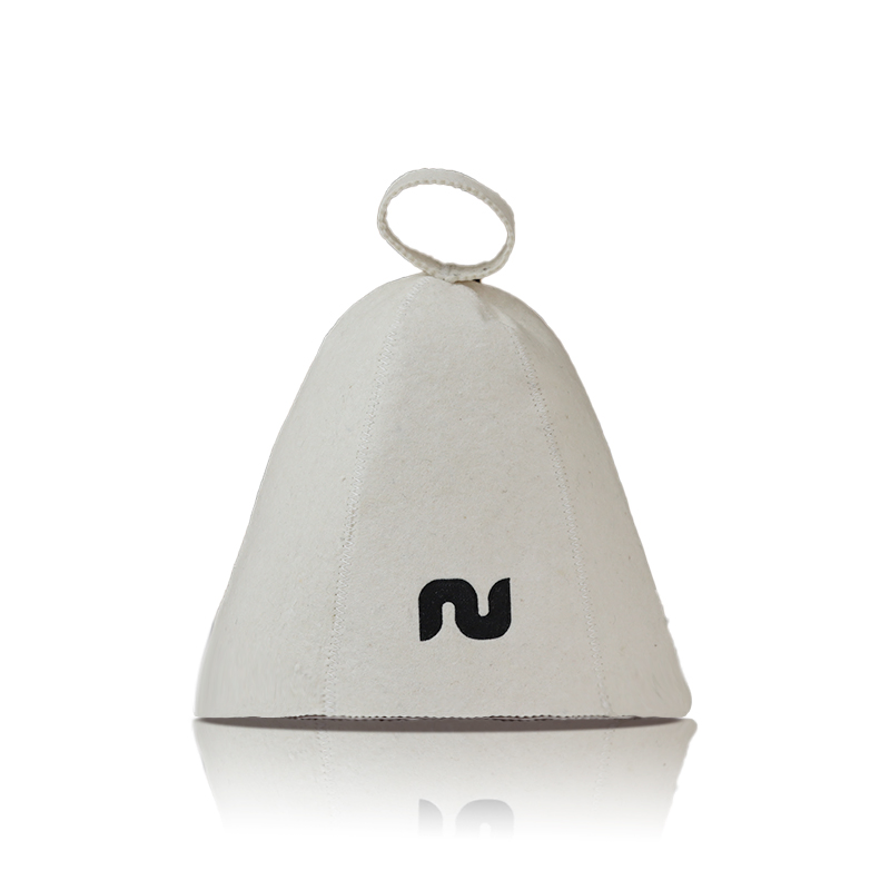 Wool Felt Sauna Hat Unisex Felt Bath Hat for Healing Baths Accessories Sauna Hat Head Cover