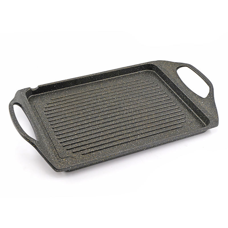 Eco-Friendly Die-Cast Aluminum Grill Pan for All Cooktops
