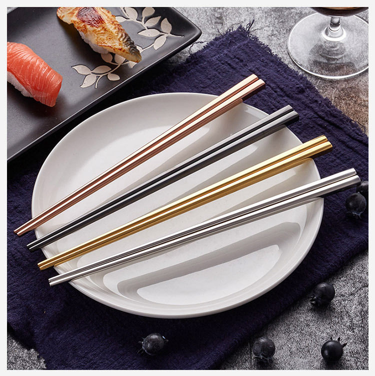 Deacory Wholesale Chinese Stainless Steel Restaurant Chopsticks Set for Wedding