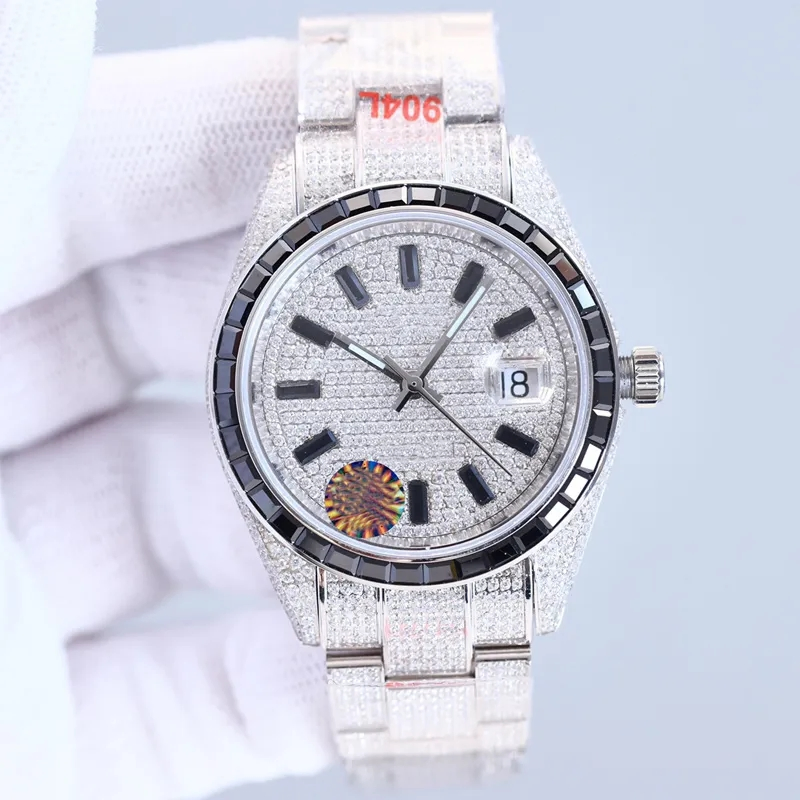 Diamond Rainbow Watch Men Watch 41mm Stainless Steel Strap Mechanical Movement Sapphire Waterproof Design Watch Montre De Luxe Replica Online Watch