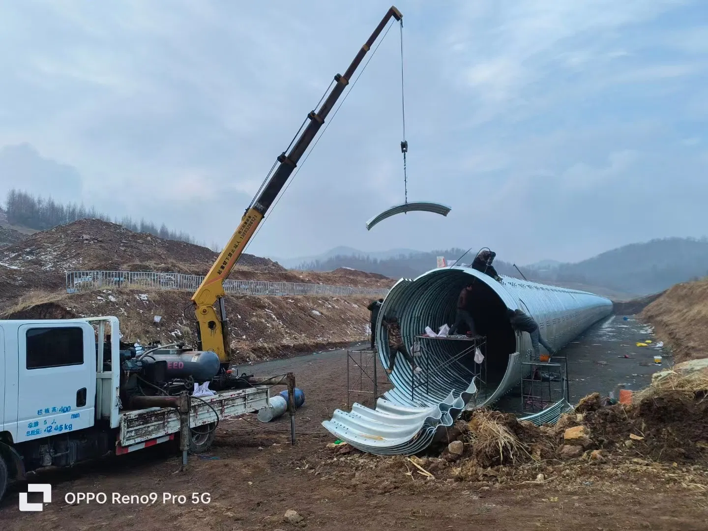 Large Diameter Galvanized Corrugated Steel Culvert Pipe Road Culverts