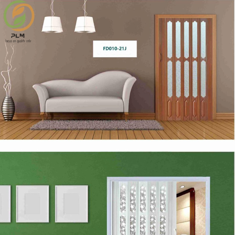 China Manufacturer Bathrooms PVC Sliding Accordion Doors Folding Door Plastic with Lock PVC Accordion Door