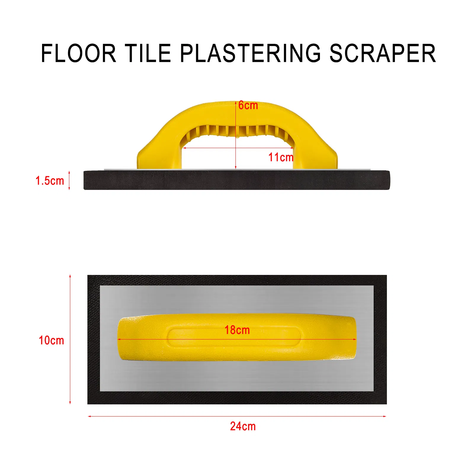 Floor Tile Plastering Scraper: Efficient Gap Filling for Construction & Decoration