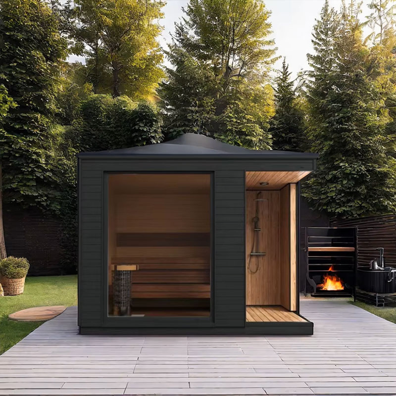 Customizable Far Home Red Cedar Sauna Room Sauna Shower Room Bd-Jx01