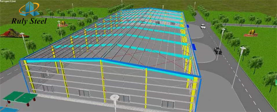 Modular Construction Design Fast Installation Period PU Sandwich Panel Insulation Prefabricated Steel Structure Poultry Farm