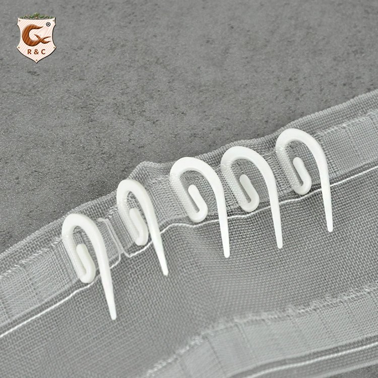 Plastic Curtain Rail Track Gliders Hook Decorative Curtain Hook