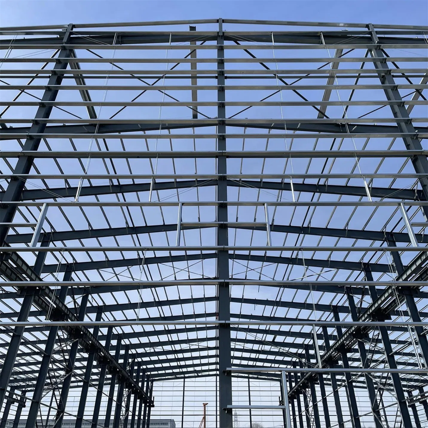 Q345 Q235 Large Construction Prefabricated/Prefab H Beam Light Steel Structure Building for Warehouse/Factory/Workshop/Garage/Hangar/Shed/Building Material