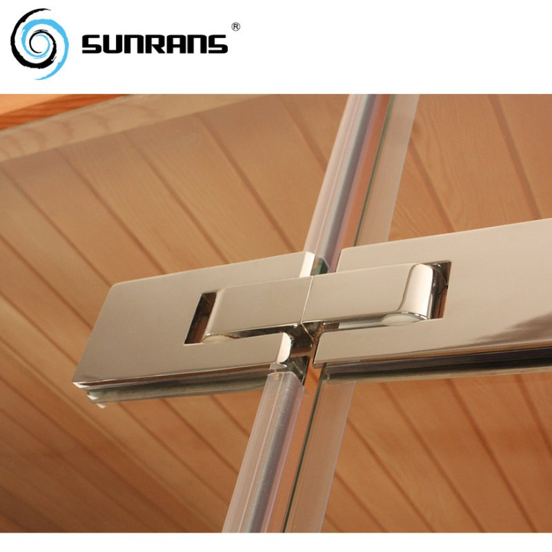 Угловая стеклянная паровая сауна на 3 человек