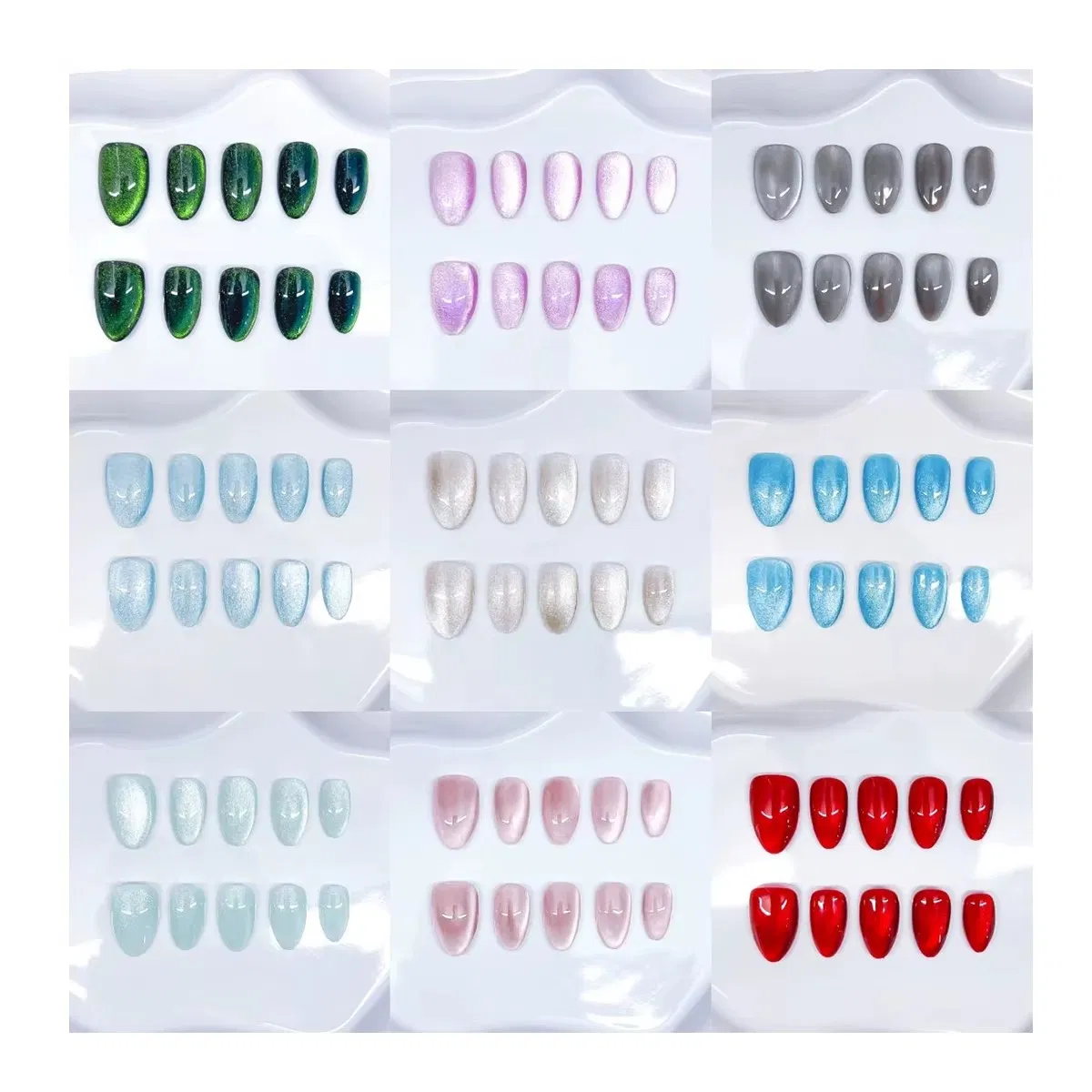 Glamorous Glitter Press-on Nails for Stunning Party Looks