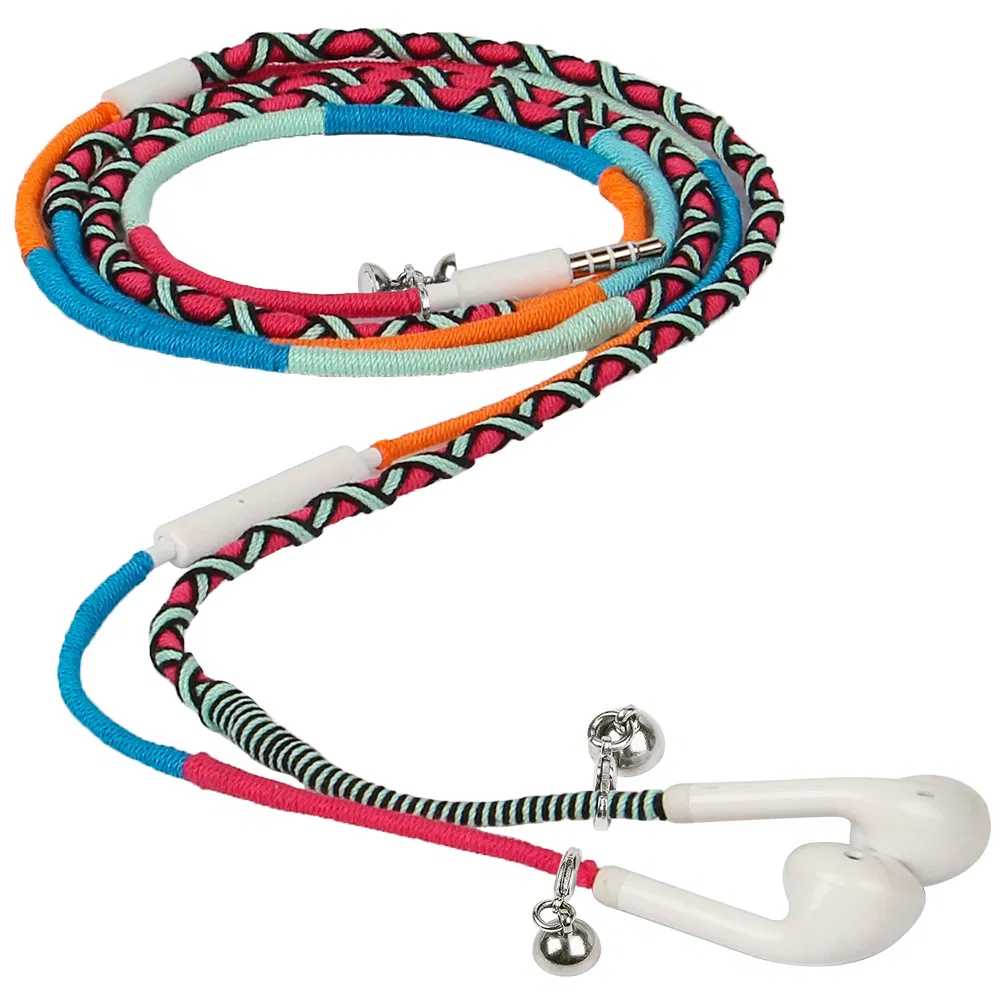 Wired Headphone Mobile Phone Accessories in-Ear Earbuds Bracelet Wristband Earphone