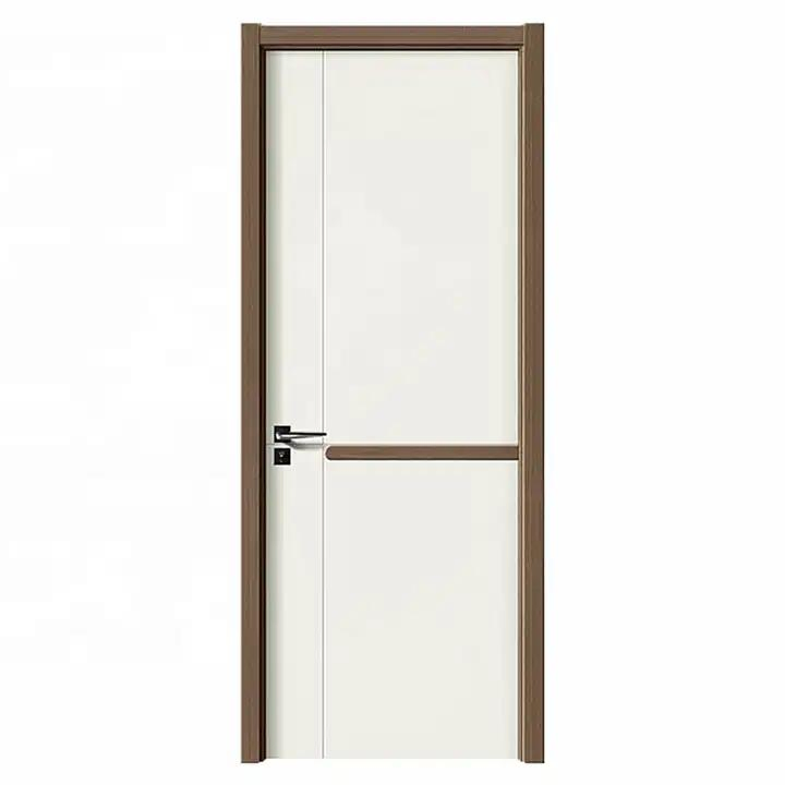 Interior Fireproof Full WPC/UPVC/PVC Door Interior Wooden Door WPC Wall Panel for Hospital School Apartment Hotel Villa Office Project