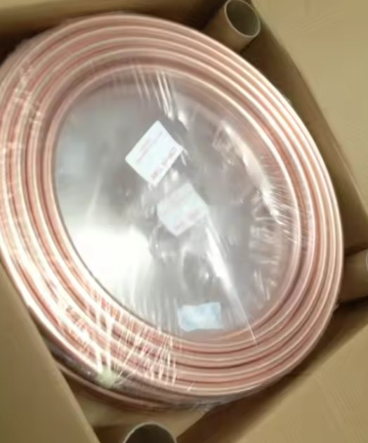 Surface Mirror-Polished Insulated Refrigeration Pancake 1/2 1/4 3/8 5/16 AC Copper Pipe/Tube Coil for Air Conditioners 6/8/15/22mm 15m