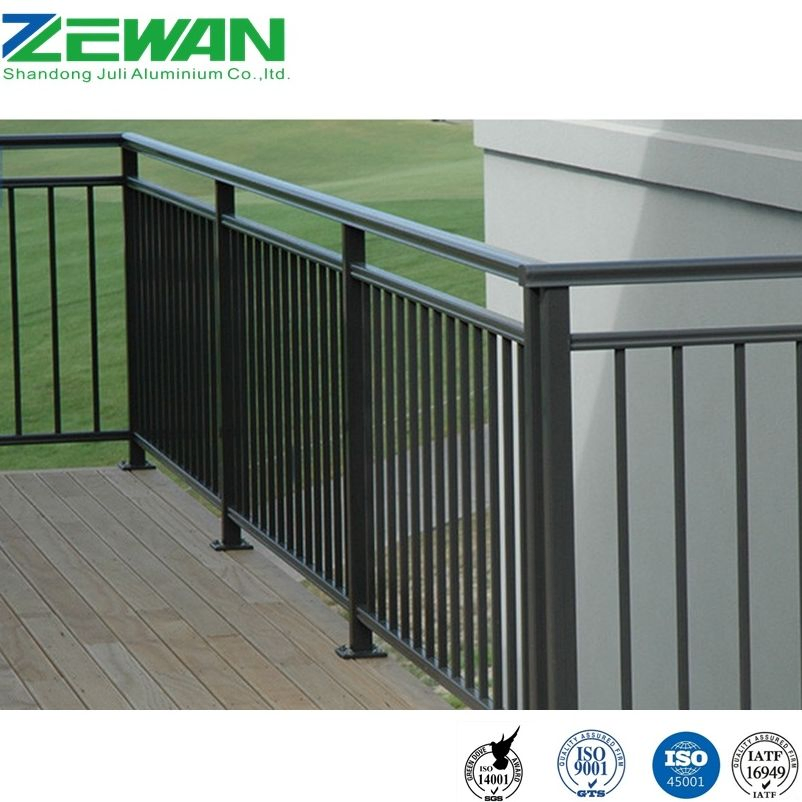 Aluminum Balcony Balustrade Staircase Handrail Floor Railing for Garden Swimming Pool