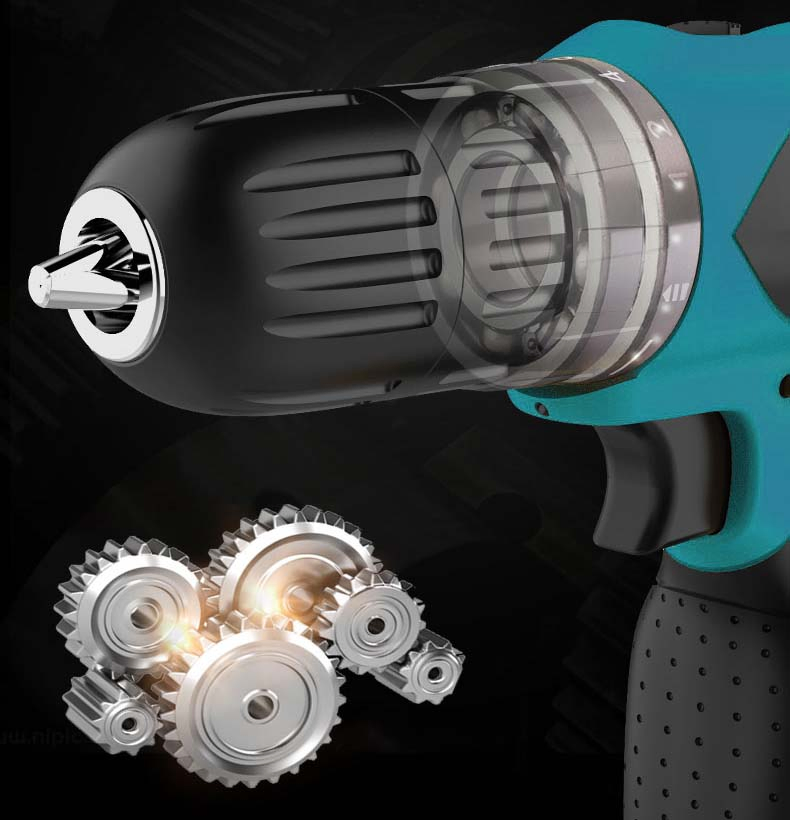 10.8V Lithium Lon Cordless Drill Set, Power Drill Kit with Battery and Charger, 10mm Keyless Chuck, Variable Speed (CD025)