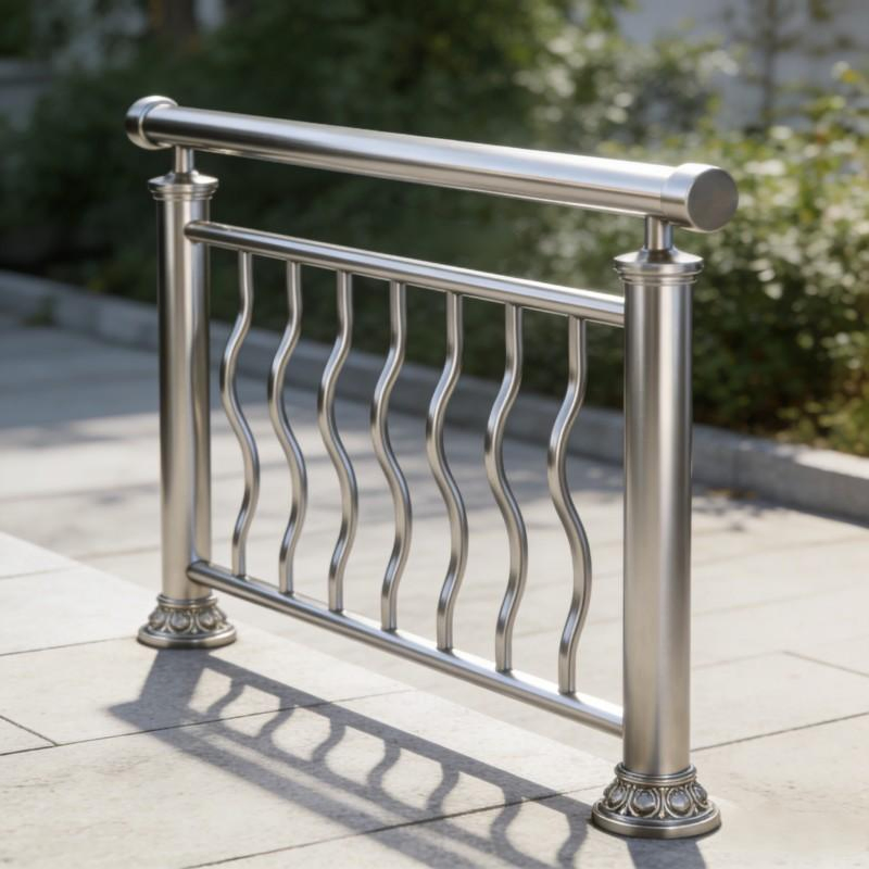 Custom Stainless Steel Stair Railing for Mall Indoor Anti-Slip Safety Handrail
