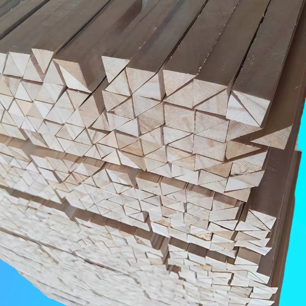 Triangular Chamfer Strips Crafted From Paulownia Wood for Builders