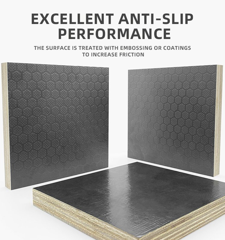 Anti-Slip Building Formwork Plywood for Slip-Resistant Stage Boards and Scaffolding