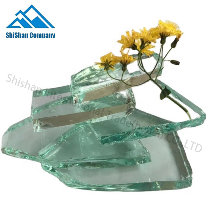 Industrial Clean White Clear Transparent Broken Glass Cullet Recycling Glass Scrap