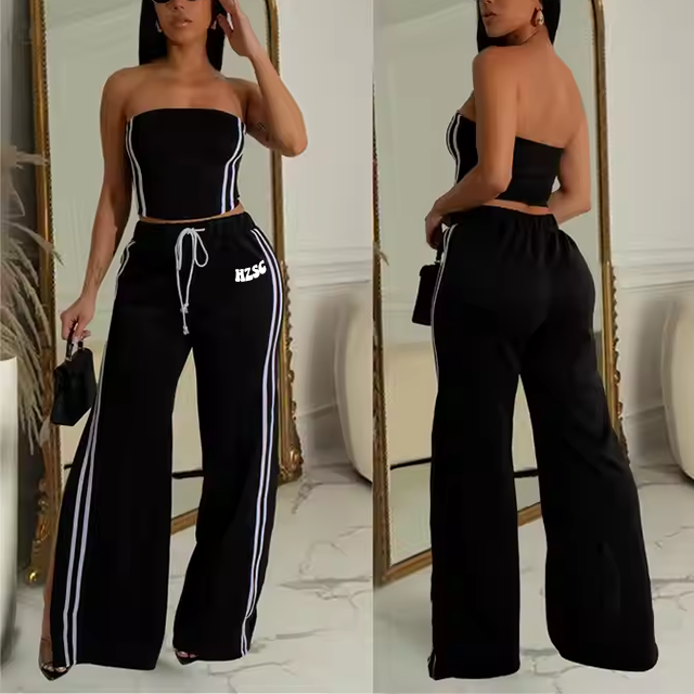 Комплект женский весенний топ и брюки S-2XL