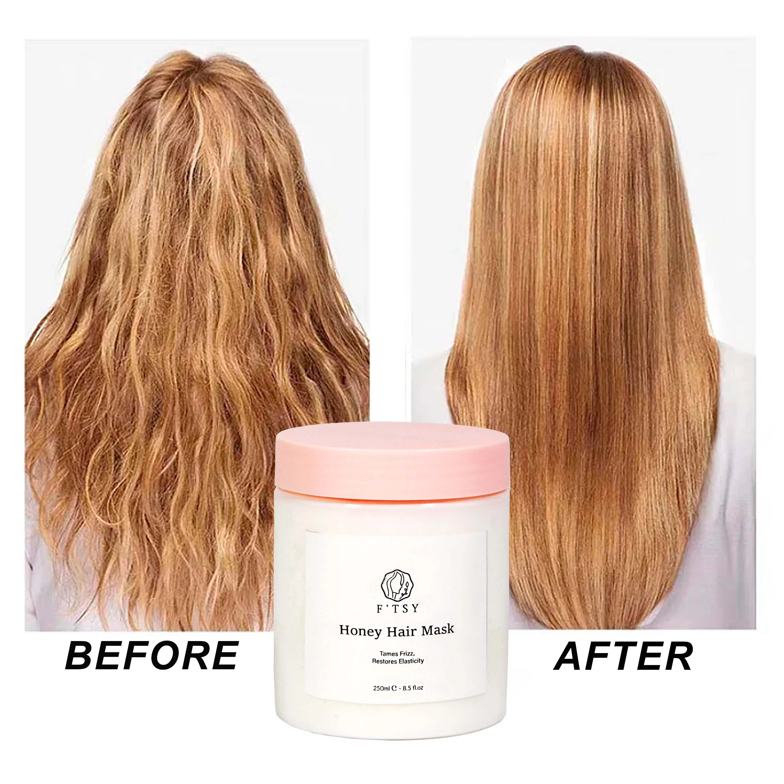 Private Label Natural Herbal Moisturizing Nourishing Soothing Honey Hair Repair Mask