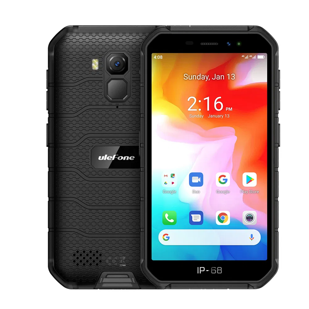Ready in Stock Armor X7 2GB+16GB Rugged Phone Battery 4000mAh Waterproof Dustproof Face Fingerprint Android 10 Smartphone