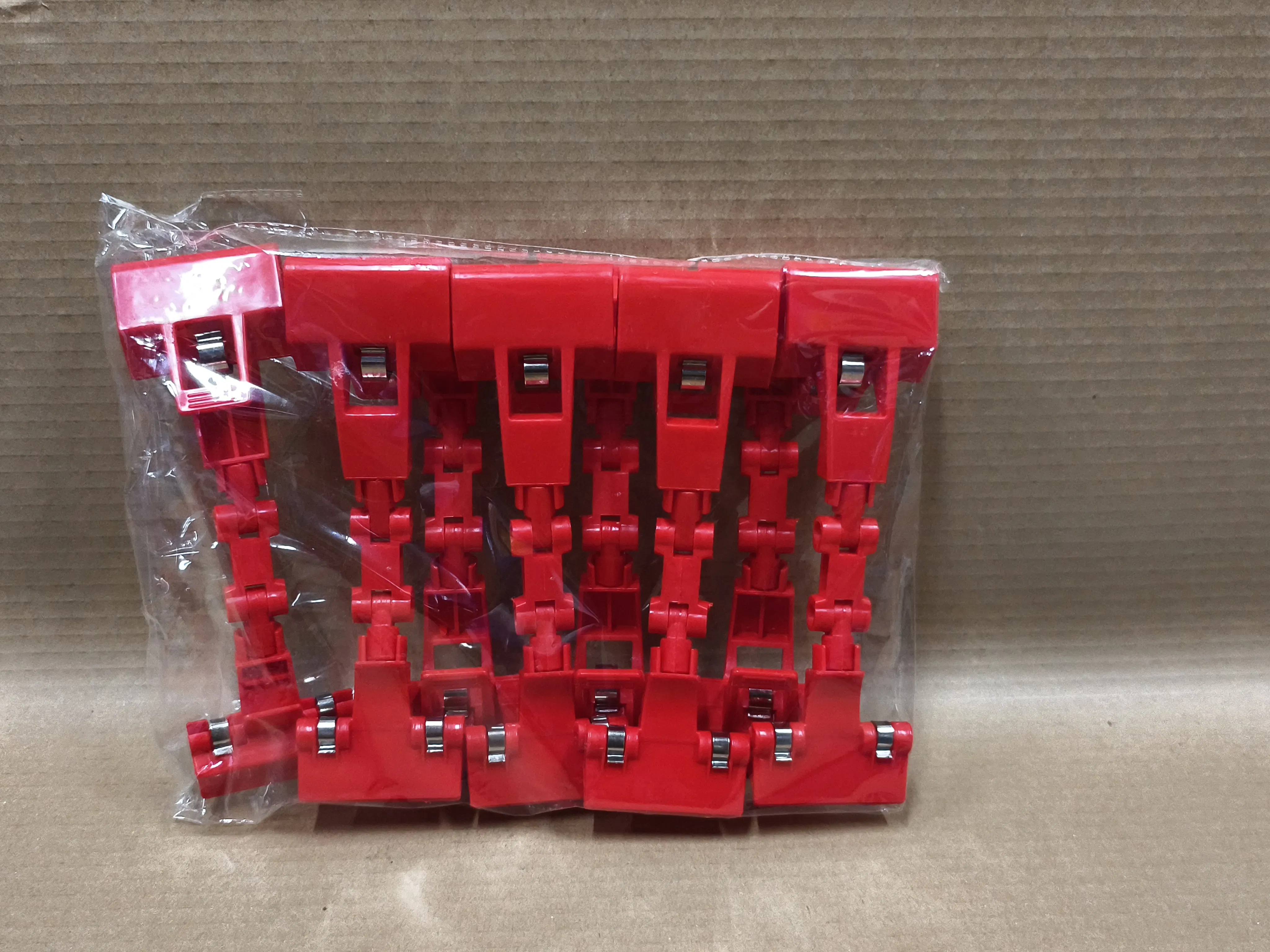 Small Size Advertising Clips: Red and White Double-Ended Promotion Clips