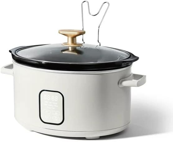 6qt Oval Slow Cooker with Smart Programming and Easy Cleanup