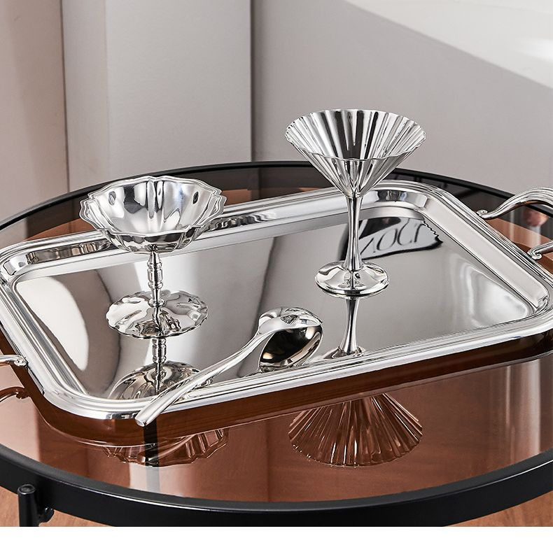 Stainless Steel Ice Cream Dessert Cup Customized Logo Mini Dessert Cups Frozen Dessert Supplies