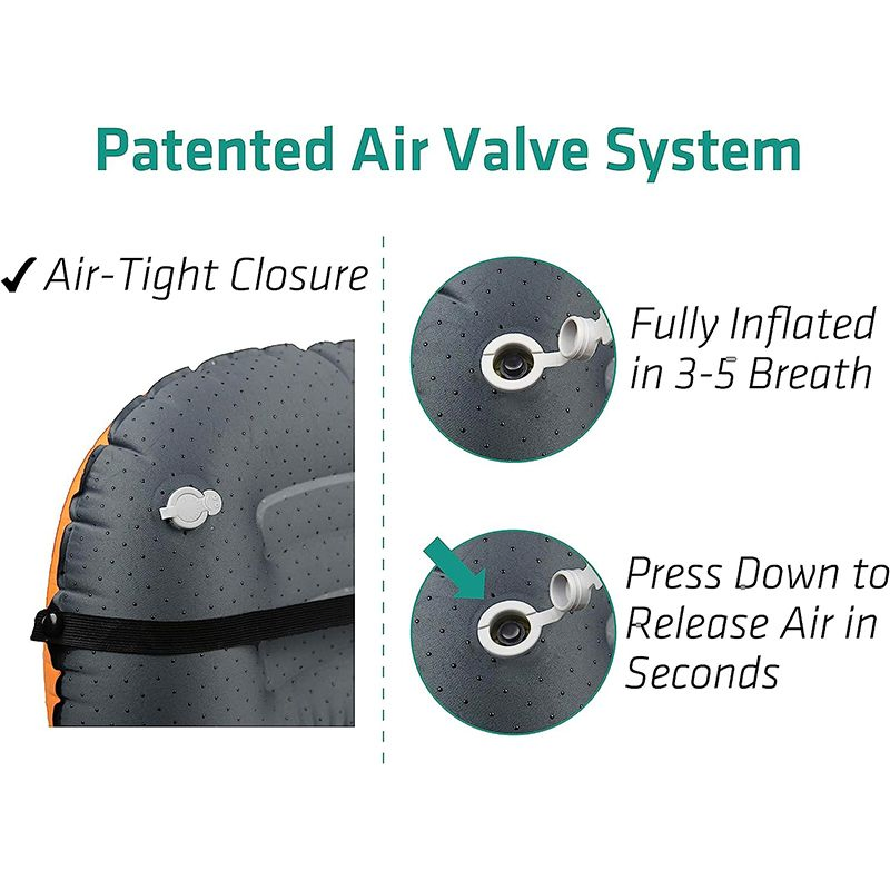 Comfort Neck Lumber Travel Lightweight Camping Pillow Inflatable Air Pillow