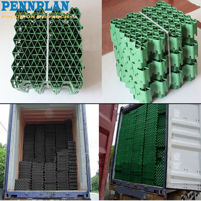 Roof Garden Driveway Grass Grow Corrosion Resistant Grass Planting Grid Paver