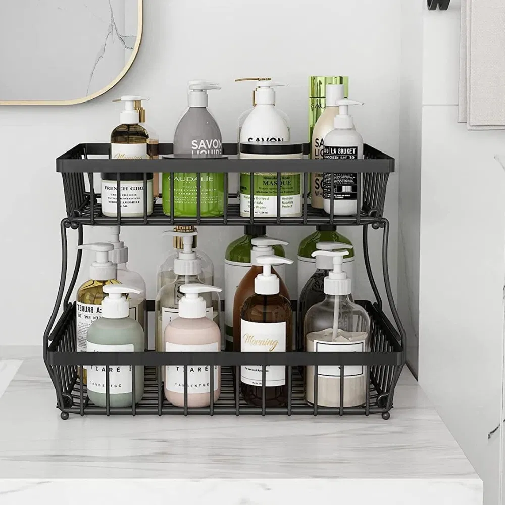 2-Tier Fruit Basket Countertop for Kitchen Mi27750