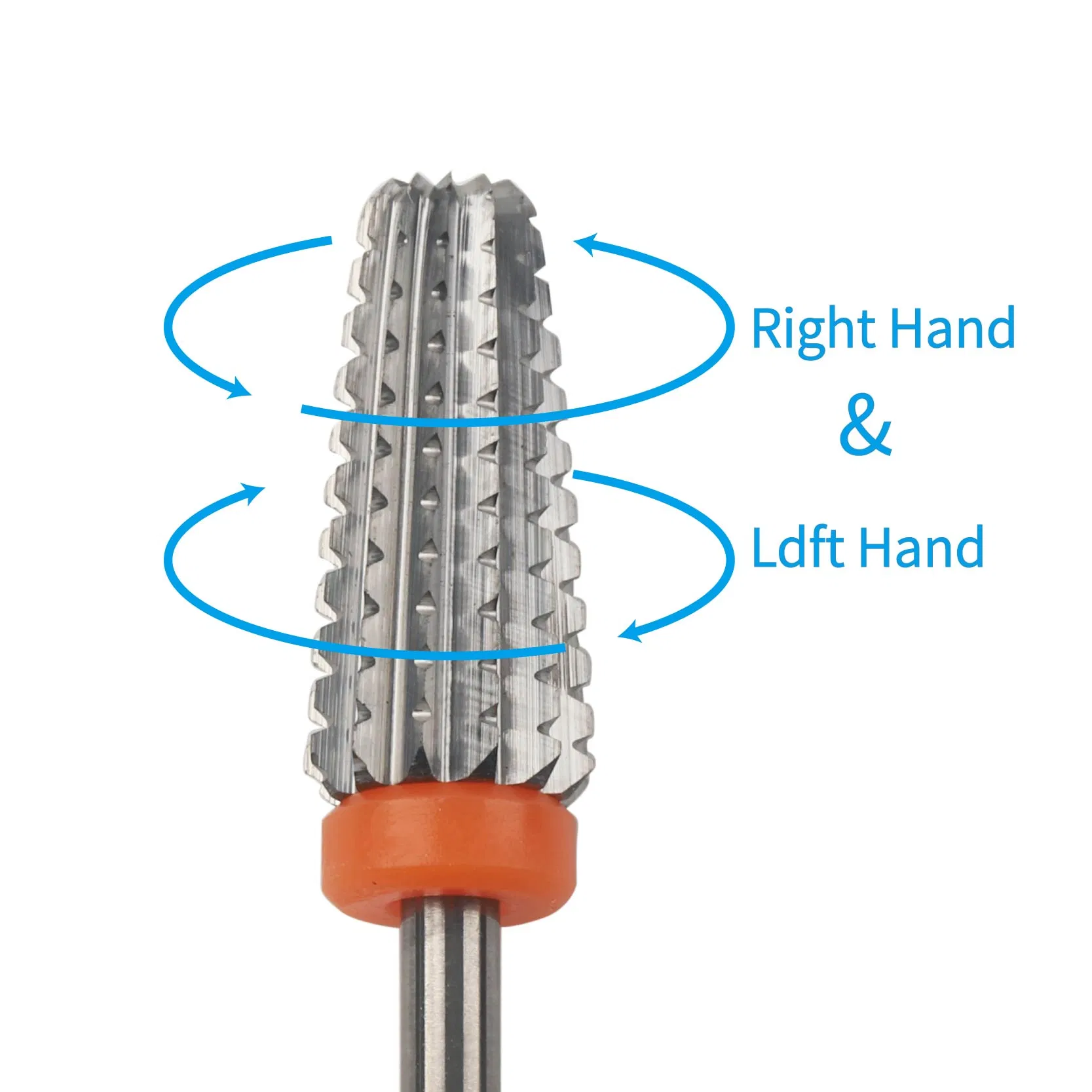 5 in 1 Two Way Left Handed and Right Handed Carbide Nail Drill Bits