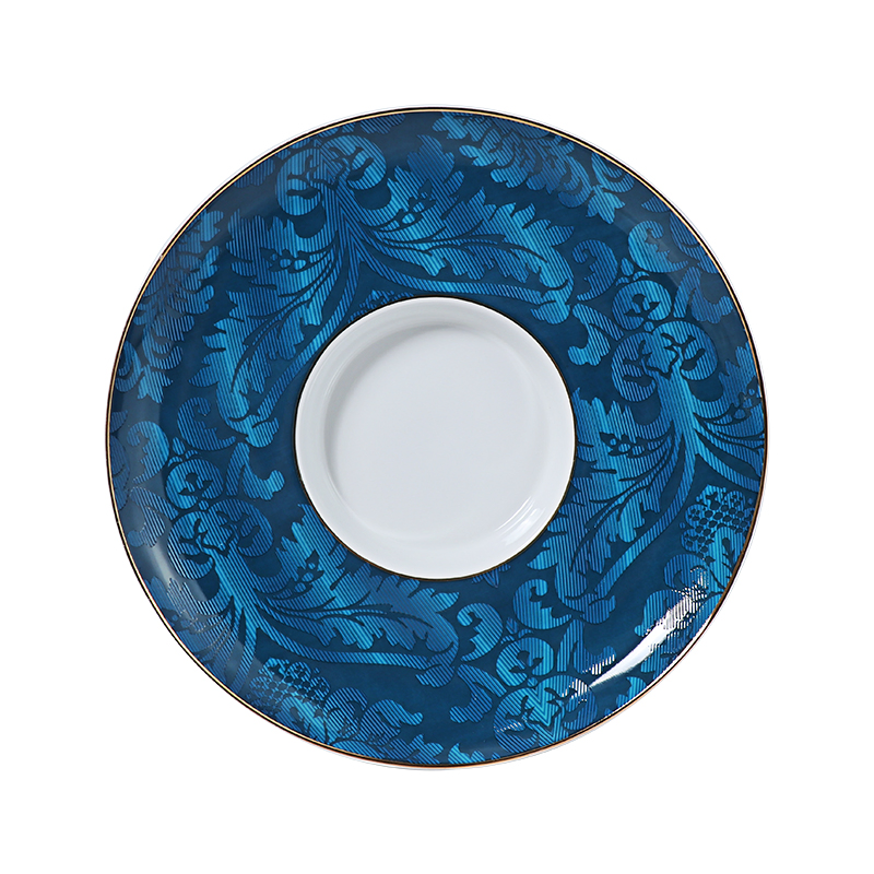 Rollin Porcelain Oval Tureen Bone China Luxury Decal Soup Bowl with Lid