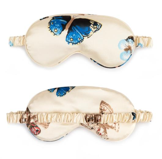 Digital Printing Eye Sleeping Mask Polyester Wholesale Satin Silk Sleeping Eyeshade Mask