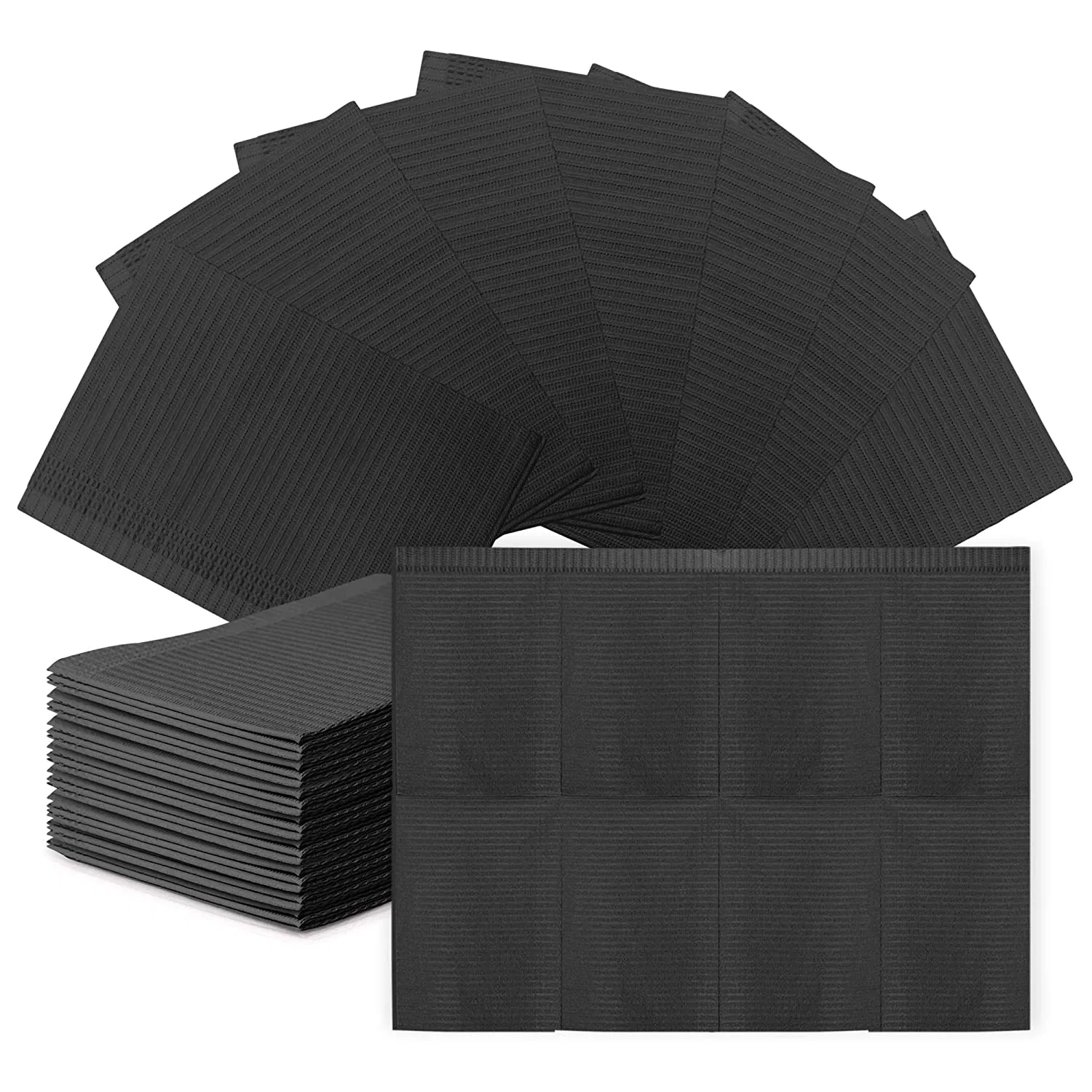 3 Ply Black Dental Bib Disposable Waterproof Tattoo Bibs Wholesale