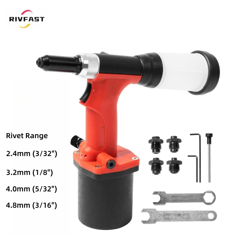 Пневмогидравлическая заклепочная машина с 4 насадками