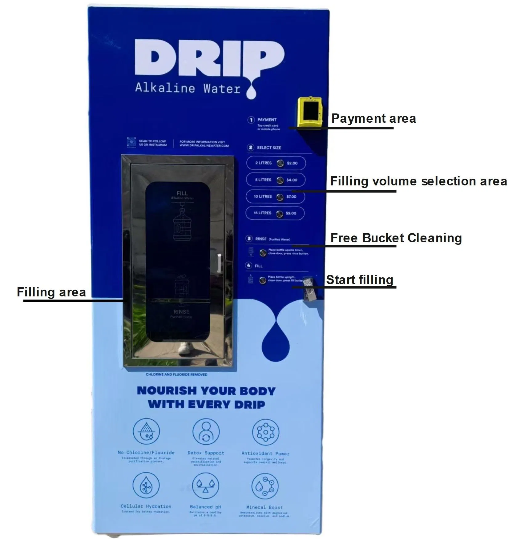 Vending Water Machine for Drinking Water