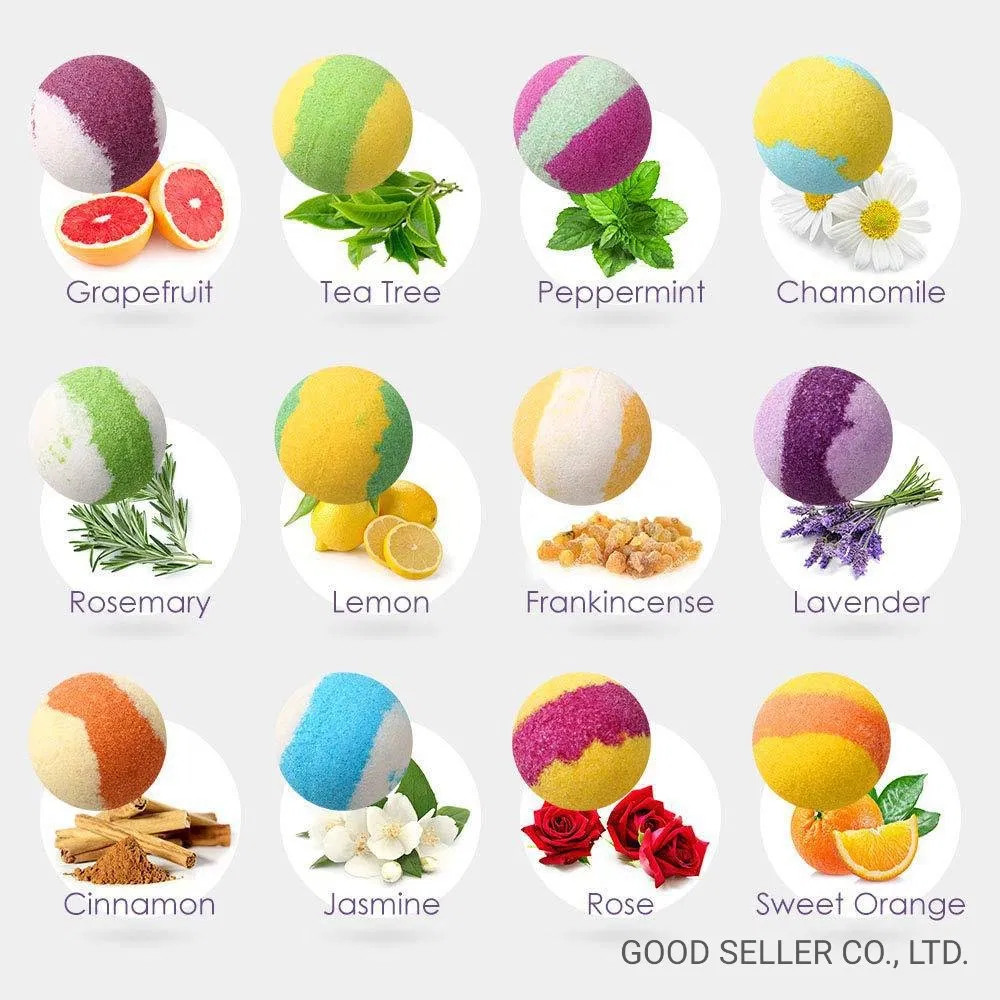 Wholesale Hot Selling Customized Natural Bubble Gift Salt Bath Ball Bath Bombs