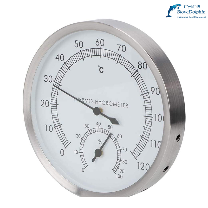 Stainless Steel Wireless Digital Sauna Thermometer Hygrometer for Saunas