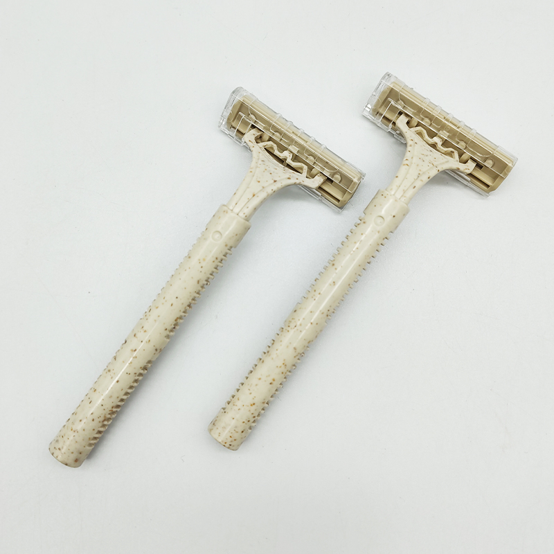 Eco Friendly Biodegradable Razor Twin Blade Manual Disposable Shaving Safety Razor