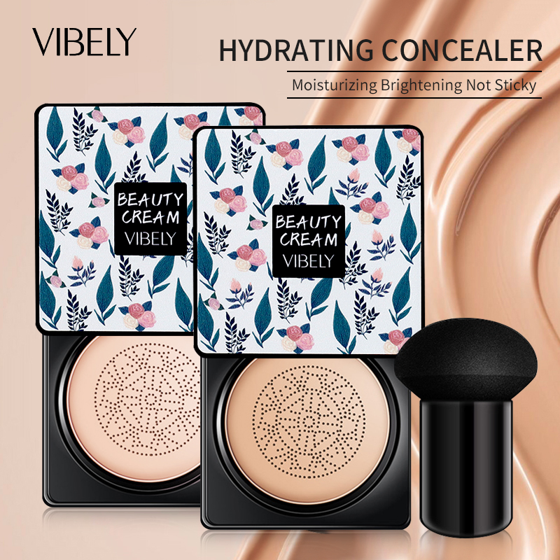 Face Makeup Oil Control Concealer Whitening Mushroom Head Air Cushion Liquid Foundation