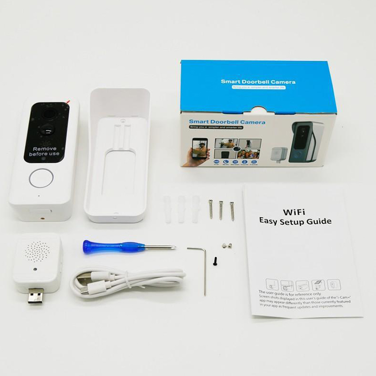 OEM Tuya Ring Video Doorbell Outdoor Waterproof Home Smart Door Bell Camera 2MP 1080P 2.4G WiFi Wireless Doorbell with Camera