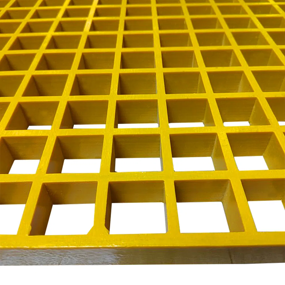 M4040 FRP Mesh Grating for Chemical Plants Oil and Gas Fiber Reinforced Polymer Mesh Grating Composite Mesh Grating Stair Tread FRP Mesh Grating