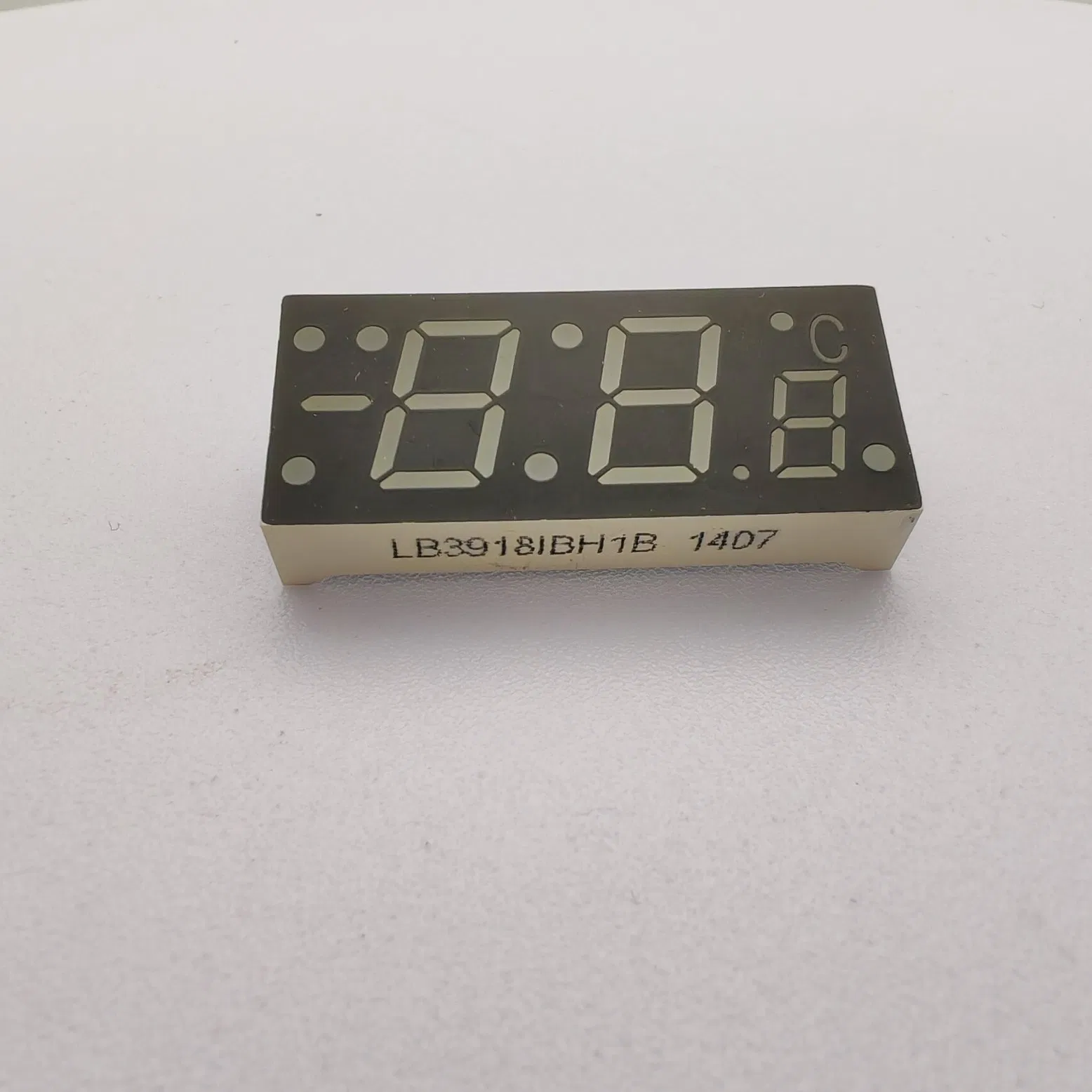 7 Segment Custom Blue LED Display for Temperature Indicator