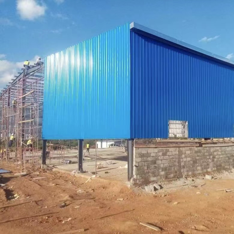 H-Beams Steel Galvanized Columns Easy-Installation Building for Warehouse/Workshop