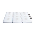 Tempered Glass Heating Surface Food Warmer 3 Pan