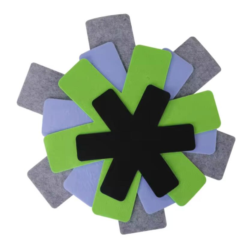 Dishes Saver Recycled Tablemat Bakeware Mats Hot Pad Separators for Stacking Durable Cooking Felt Pot and Pan Protectors