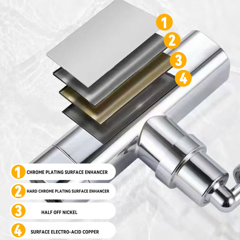 Adjustable Swivel Faucet with Multi-Directional Spout for Easy Use